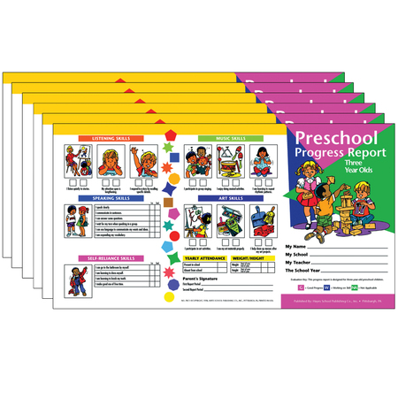 HAYES Preschool Progress Report, Three Year Olds, PK60 PRC1